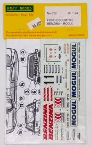 Aufkleber Reji Modell Ford Escort RS Cosworth Benzina Mogul Team 1:24 012 Rally 1997 - Bild 1 von 2
