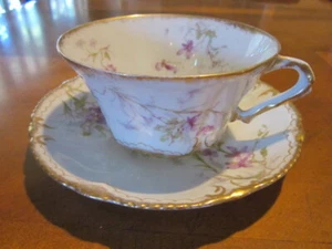 Haviand Limoges Teetasse und Untertasse, Sch 148-B - Bild 1 von 4