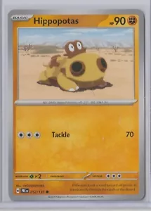 Pokémon 2025 PRISMATIC EVOLUTIONS HIPPOPOTAS 52/131 MINT Never Played Pack Fresh - Picture 1 of 1