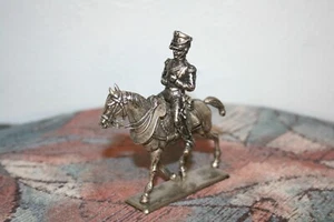 cavalier de l'armée napoléonienne, en étain - Photo 1/8