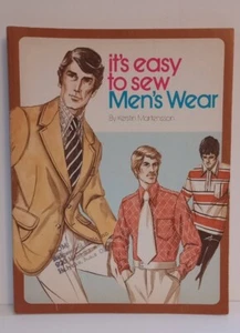 Vintage 1974 Kwik Sew Kerstin Martensson It's Easy To Sew Men's Wear Craft Book - Picture 1 of 2