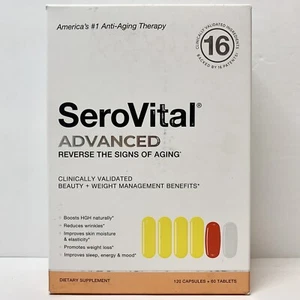 SeroVital Advanced Dietary Supplement 120 Capsules + 60 Tablets EXP 03/2026 NEW - Picture 1 of 2