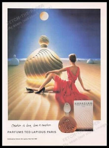 Ted Lapidus Creation Fragrance 1980s Print Advertisement Ad 1989 Legs - Picture 1 of 1
