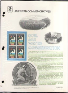 US. CP210. 2074. Konservierung. Gedenktafel mit Lochhülse. 1984 - Bild 1 von 1
