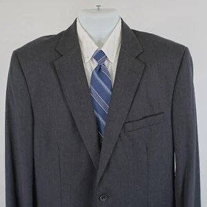 Joseph & Feiss Gold Wool Gray 2 Button Suit Jacket 42L Tagged 44L - Picture 1 of 11