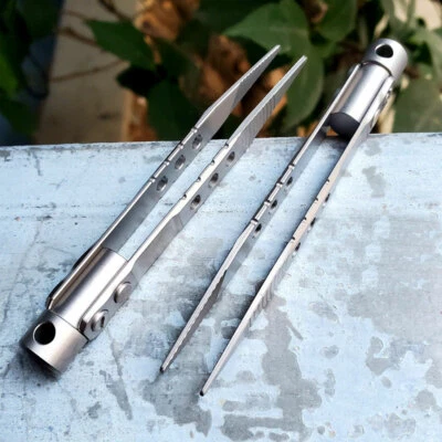 Pinzas de aleación de titanio antiestática resistencia a la corrosión abrazadera de bolsillo herramienta EDC Foto 1 de 4