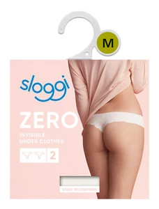Sloggi ZERO Microfibre H Hipstring Doppelpack Silk White 00GZ Slip Mikrofaser - Bild 1 von 1