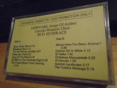 SEALED RARE PROMO Dzintars CASSETTE TAPE Songs of Amber GRATEFUL DEAD Garcia MH - Image 1 of 2