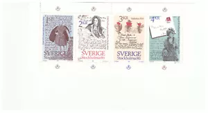 SWEDEN SC.1505a SWEDISH FAMOUS LETTERS MNH S/S BKPG20 - Bild 1 von 1
