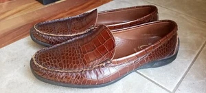 Allen Edmonds Hombre Tampa Sin Cordones 9.5 D Cuero Marrón Brillante - Imagen 1 de 6