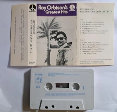 ROY ORBISON'S GREATEST HITS - CASSETTE- Original Monument - Free Post - Image 1 of 2