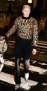 Brand New Mens Rabanne HM Leopard Mohair Sweater Jumper RARE Size XL RARE - Picture 1 of 6