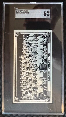 1968 Topps Teams #4 Miami Dolphins SGC 6 - Image 1 of 2