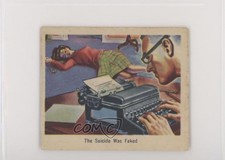 1949 Bowman America Salutes the FBI - Heroes of Law Suicide Was Faked #34 z6d