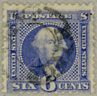 US Scott#115 1869 6c w/clear Hiogo Japan cancel and no faults, cat $1700