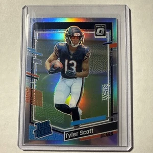 2023 Donruss Optic #218 Tyler Scott Silver Holo Rated Rookie RC Chicago Bears - Bild 1 von 2