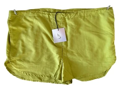 Happily Grey Junior's Nylon Shorts w/ Pockets Adjustable Waist Size M Green - Image 1 of 4