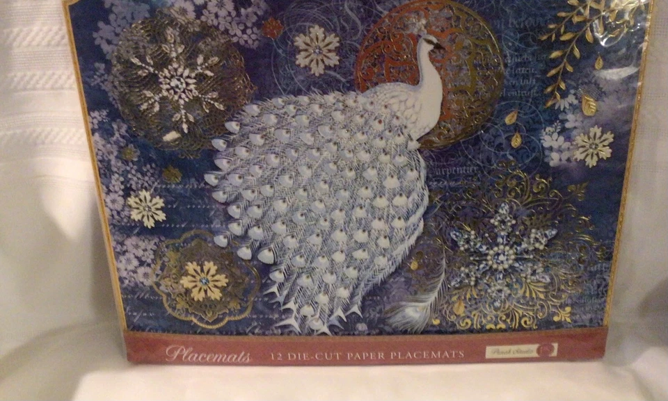 Manteles individuales troquelados Punch Studio Peacock 12 Foto 1 de 1