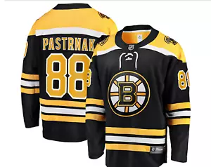 New NHL Fanatics Boston Bruins #88 Pastrnak Black Breakaway Jersey size L DD7/2 - Picture 1 of 3
