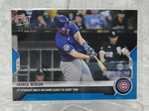 2021 TOPPS NOW #726 PATRICK WISDOM 2nd Straight Multi-HR Blue Parallel #26 /49 - Picture 1 of 2