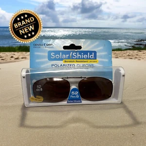 Polarized UV Protection Clip-On Sunglasses for Clearer Safer Vision 52 Rec5 NEW! - Picture 1 of 8