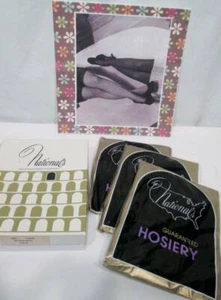 NUEVO DE LOTE ANTIGUO Pantimedias de Colección Nationals 3 pares medias REINA 100% nailon sin costuras 2X - Imagen 1 de 11