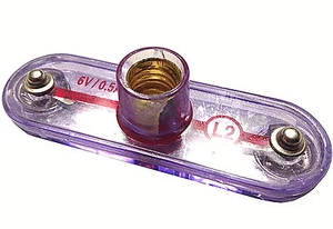 Circuitos a presión: enchufe de lámpara de 6 V L2 (solo zócalo; probado, funciona muy bien) N.º de parte: 6SCL2 - Imagen 1 de 1