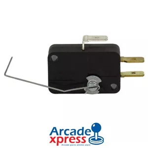 Crouzet Microswitch with Bent Lever for Coin Door 6.3mm Terminals Arcade Pinball - Bild 1 von 8
