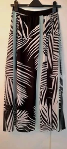 New Principles By Ben de Lisi Maxi Skirt Black/White/Aqua Mix Size 10 - Picture 1 of 3