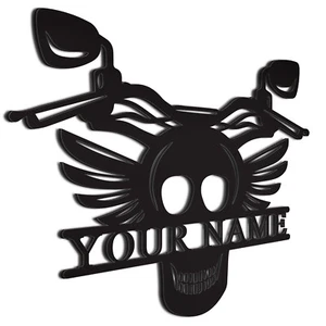 Personalized Biker Sign | Door hanger | Garage Sign | Gift for Motorcyclist - Picture 1 of 16