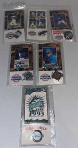 Vintage Florida Marlins MLB Baseball Lot Of 6 Pins- 1993, 1995 - Picture 1 of 9