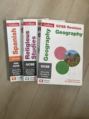 Collins AQA GCSE Revision book bundle Geography, Spanish & Religious studies - Image 1 of 4