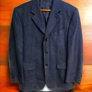 Canali Herren Blazer 3 Knopf Blau Sport Mantel Jacke Gr. 40R 100% Seide - Bild 1 von 11