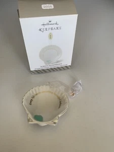 HALLMAARK 2014 ADORNO DE DUELO ~ SIEMPRE RECORDADO Seashell - Imagen 1 de 4