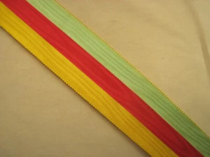 Cameroun : ruban Ordre de la Valeur ( tissage ancien ) - Bild 1 von 1