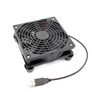 120mm USB Lüfter Extern Desktop Kühler Ständer für Router Modem Computer PC - Bild 1 von 11