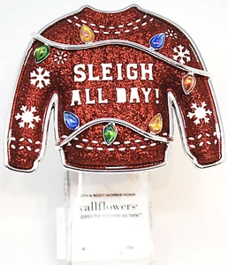BATH & BODY WORKS SLEIGH ALL DAY XMAS SWEATER WALLFLOWER FRAGRANCE PLUG IN UNIT - Picture 1 of 1