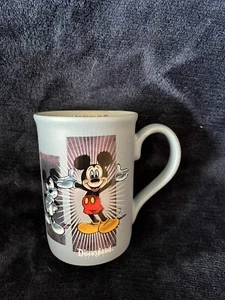 Mickey Mouse Faces Coffee Tea Cup Mug Blue Ceramic Walt Disney World - Picture 1 of 5