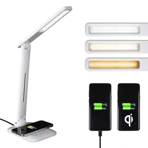 OttLite Charge Up LED Desk Lamp with Wireless Qi Charging & USB Charging Port... - Picture 1 of 7
