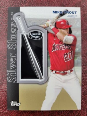 Mike Trout 2022 TOPPS "SILVER SLUGGER AWARD WINNERS PATCH" #D /75 - ANGELS! - Image 1 of 2