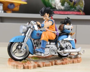 Dragon Ball series GK motorcycle father son Wukong Wufan motorcycle figurine blu - Picture 1 of 7
