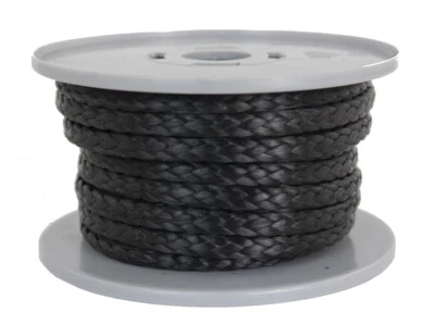 DYNEEMA Flechtleine / Seil / Flechtschnur Ø 6mm / 10 Meter Fb.schwarz 4.300 daN - Bild 1 von 2
