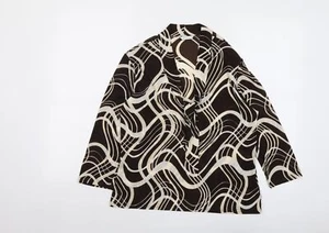 Berkertex Womens Brown Polyester Blend Blouse Size 16 - Picture 1 of 10