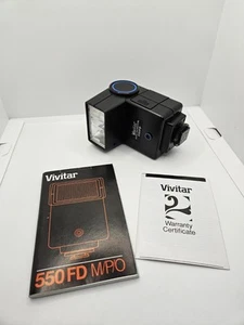 Vivitar 550FD M/P/O Auto Thyristor Flash + Manual Tested Working Film Camera - Picture 1 of 10