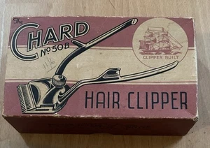 Vintage Handheld Chard No 50B Hair Clipper in Original Box - Picture 1 of 5