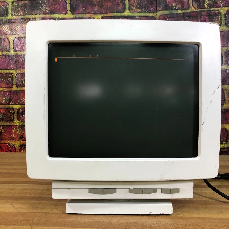 WYSE WY-55 Display Terminal Monitor AMBER Monochrome (WORKS) - Image 1 of 4