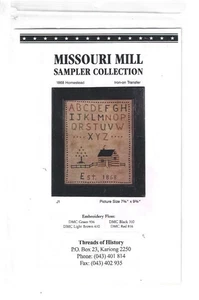 Missouri Mill Sampler Collection 1868 Homestead House Cross Stitch Chart US - Picture 1 of 1