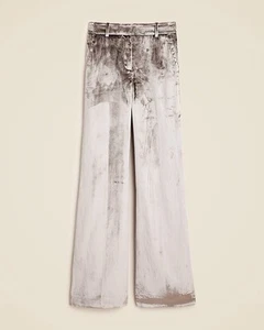 Pantalón J.Crew Carolina en Terciopelo Drapeado Natural Talla 12 Nuevo Con Etiquetas - Imagen 1 de 7