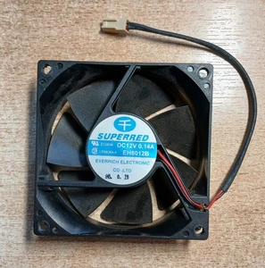 SUPERRED EH8012B 80x80x25mm  Computer Cooling Fan PC  Lüfter 2-Wire DC12V 0.14A - Bild 1 von 3