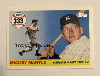 Tarjeta insertada 2007 Topps Mickey Mantle Home Run History 333 MLB #MHR333 Foto 1 de 2